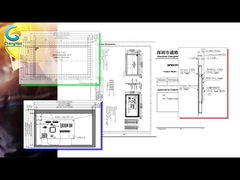 ODM 7 inch capacitieve LCD touchscreen 50 pin MCU interface 800x480 TFT display module