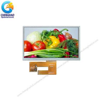 Anti Glare 7 inch LCD-scherm Volle kijkhoek Kleur RGB TFT-paneel Met LVDS