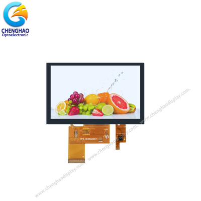 800*480 capacitieve TFT LCD-Vertoning 5,0 Duim 40pin Vrije het Bekijken Hoek