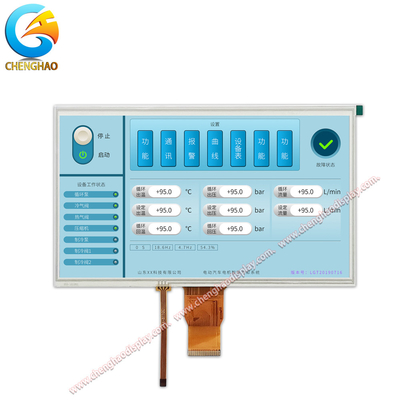 10.1 inch 50 pins Fpc LCD Display Module 1000 Cd/M2 Helderheid