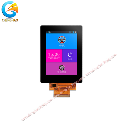 6 O'Clock Viewing Direction TFT LCD Touch Display 3,5 inch 50 Pins