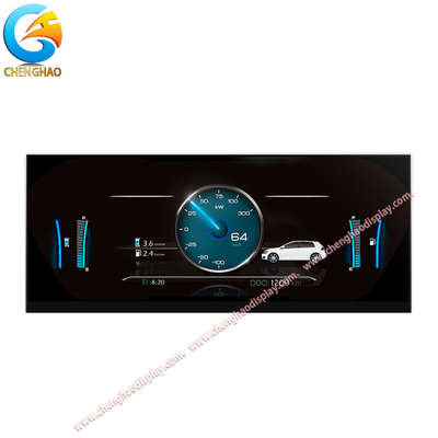 1920x720 Stretched Bar Lcd Display 12,3 inch Voor auto Odometer
