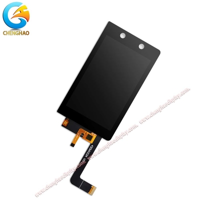ST7701 Driver IC 500 Cd/M2 4,3 inch IPS TFT LCD-scherm voor aanraakpaneelapplicaties