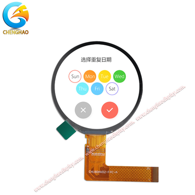 1.8 inch 25pins IPS LCD-paneel met 360*360 punten resolutie voor Bcaklight 4pcs Witte LED