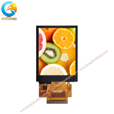 Compact 2,8 inch capacitieve touchscreen normaal zwart TFT LCD-scherm voor veelzijdige toepassingen