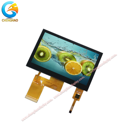 480x272 Resolutie 4,3 inch LCD Display Module TFT Capacitive Touchscreen Normaal zwart Display Mode Hoog temperatuurbereik