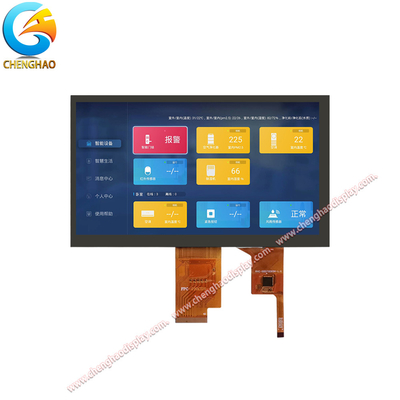 7 inch capacitieve touchscreen LCD-scherm 1024*600 voor -20 ~ +70℃ breed temperatuurbereik