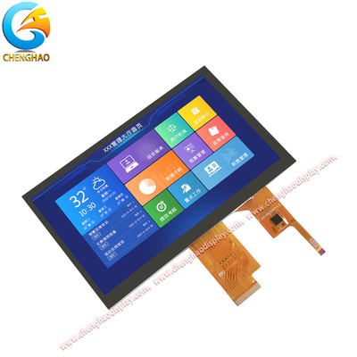 7 inch vloeibaar kristal beeldscherm 1024x600 pixels met hoge gevoeligheid capacitief touchscreen