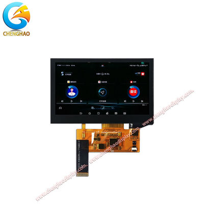 4.3-inch Wide-viewing-angle IPS Touchscreen Display 800×480 Resolutie I2C Touch Aanpasbare helderheid
