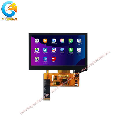 24-pins touchscreen display module 4.3 inch IPS TFT LCD voor brede temperatuur