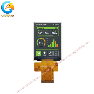 2,8 inch IPS TFT LCD Display Module 240x320 QSPI 300 Nits voor Industriële HMI