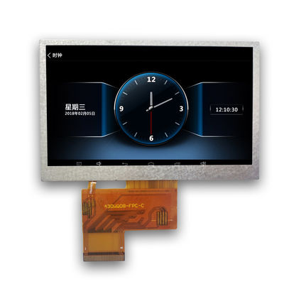 40 pin 480x272 TN Transmisieve TFT LCD-module Wit RGB 4,3