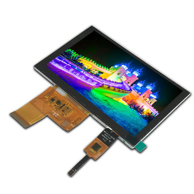 TN Transmisieve 800x480 LCD capacitieve touchscreen 300cd/m2 Witte LED-achterlicht