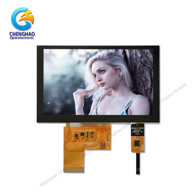 800x480 5in LCD touchscreen monitor 300cd/m2 met capacitieve paneel